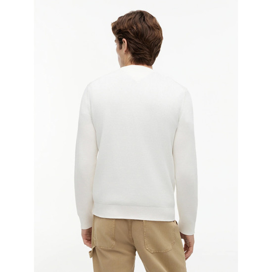 Tommy Hilfiger Ανδρική πλεκτή μπλούζα Tommy Flag Embroidery Lightweight Slim Jumper
